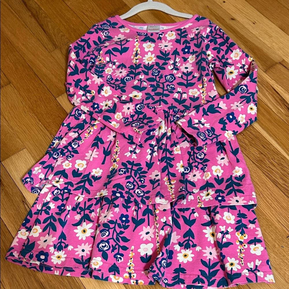 Hanna Andersson Pink Floral Dress. Size 120